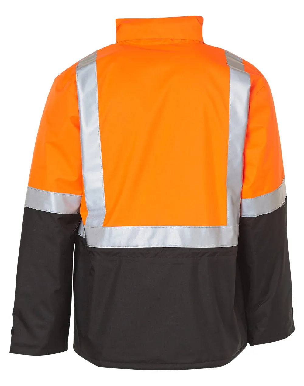 [SW28A] Hi-Vis Two Tone Rain Proof Quilted Safety Jacket With 3M Tapes