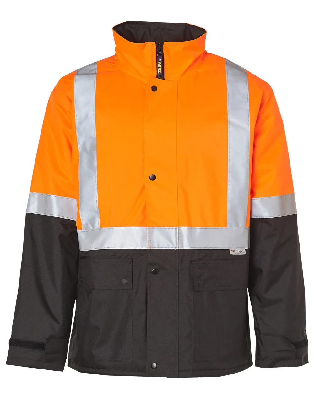 [SW28A] Hi-Vis Two Tone Rain Proof Quilted Safety Jacket With 3M Tapes