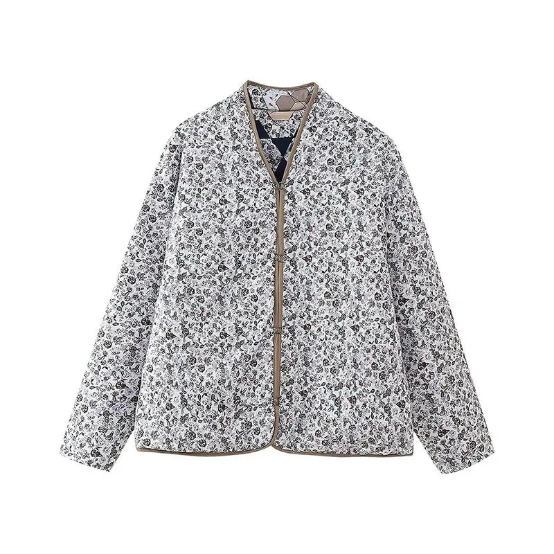 TAVIMART  -  Casual Printed Women's Jacket Cardigan Winter Warm Vintage Women Coat V-neck Long Sleeve Jackets Bohemian Ladies Coats Outerwear