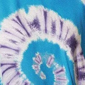 Tie-Dye Spiral Hooded Poncho