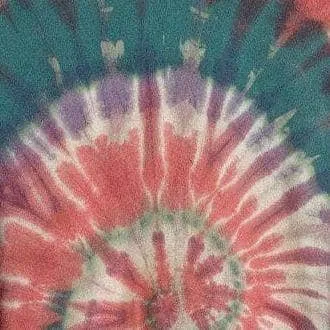 Tie-Dye Spiral Hooded Poncho