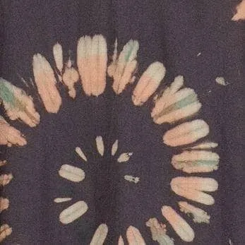 Tie-Dye Spiral Hooded Poncho