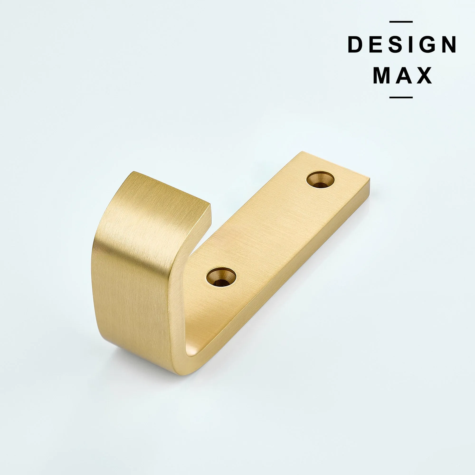 Tilden J Large Matte Brass Mudroom Wall Hook