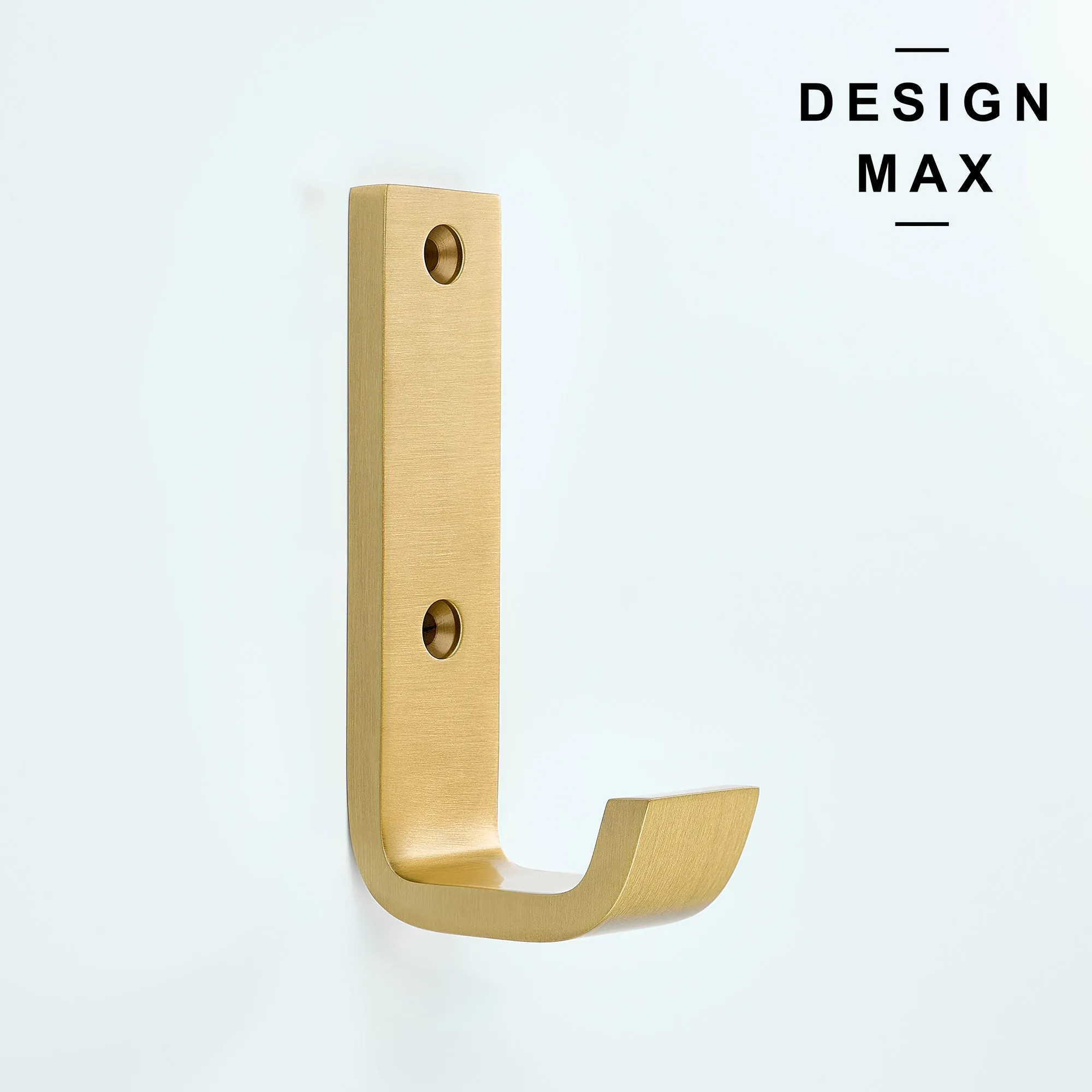 Tilden J Large Matte Brass Mudroom Wall Hook