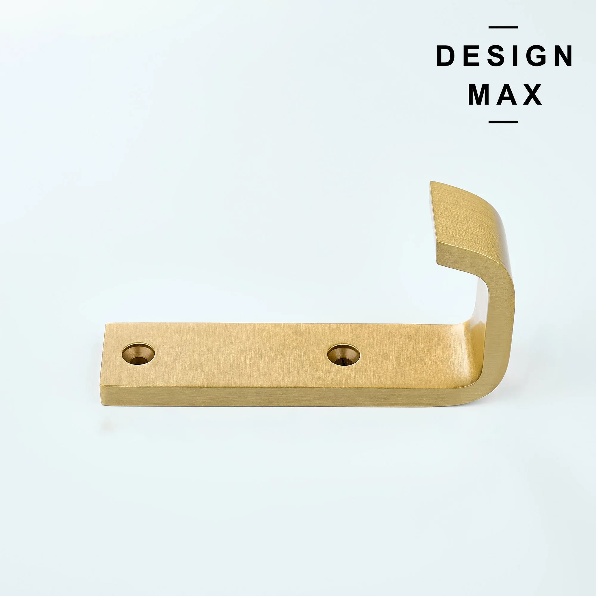 Tilden J Large Matte Brass Mudroom Wall Hook