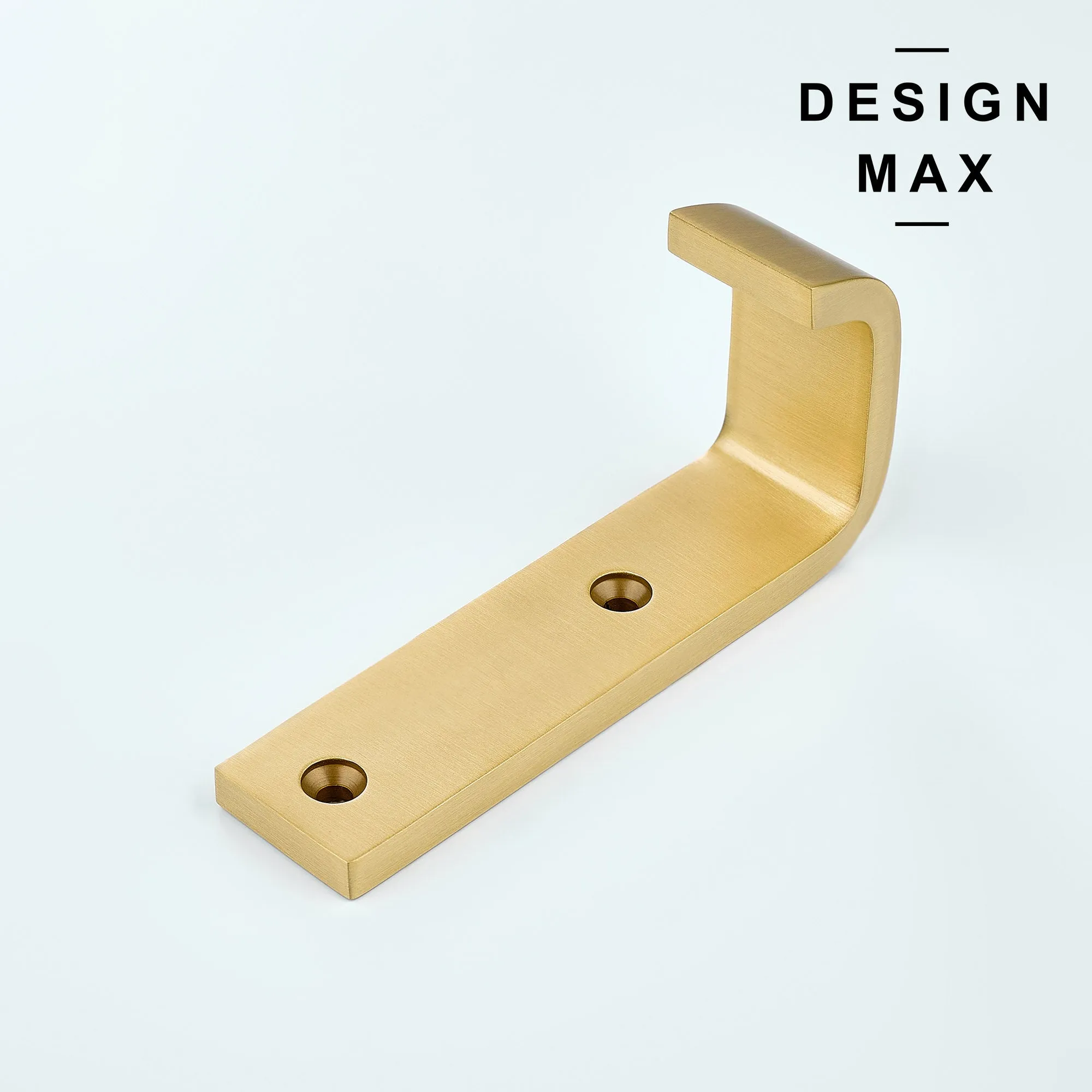 Tilden J Large Matte Brass Mudroom Wall Hook