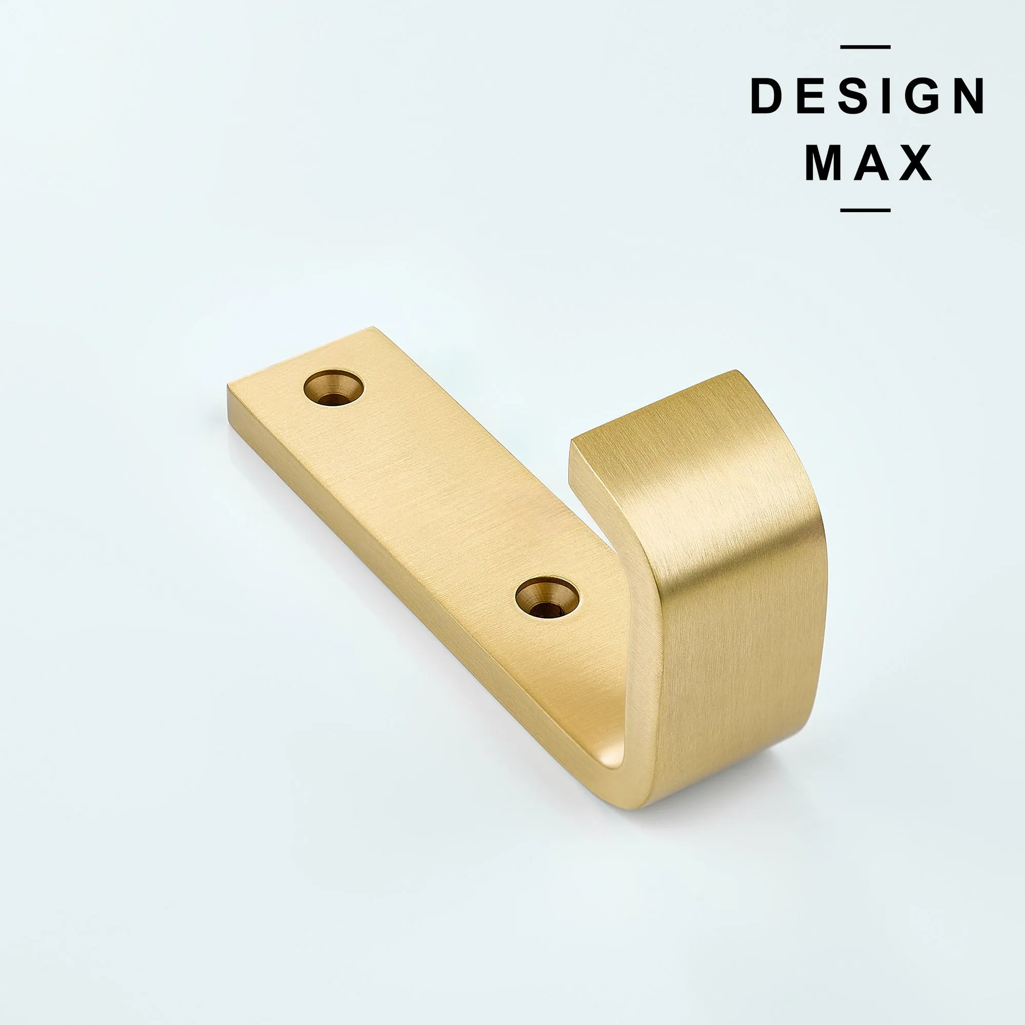 Tilden J Large Matte Brass Mudroom Wall Hook