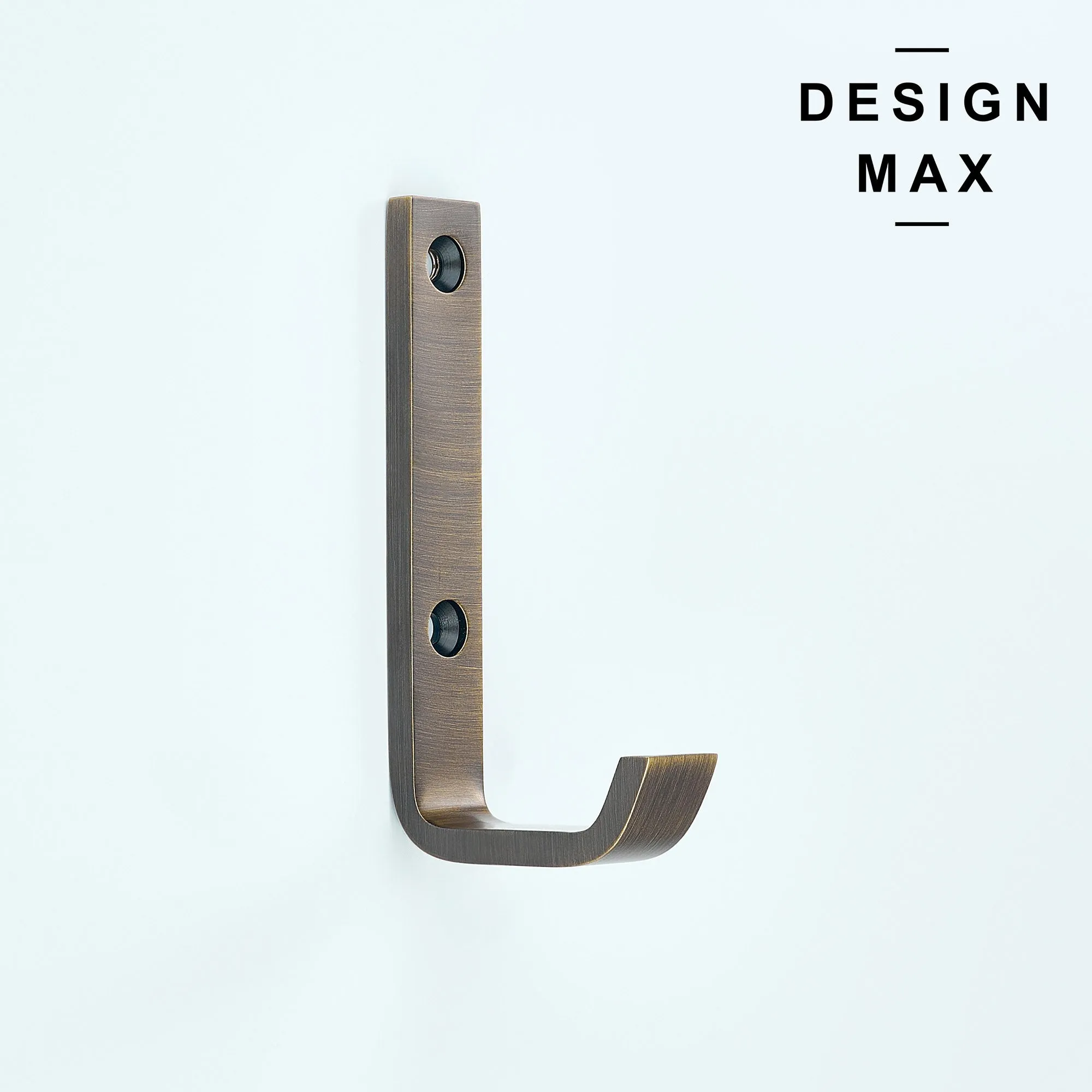 Tilden J Matte Black Mudroom Wall Hook
