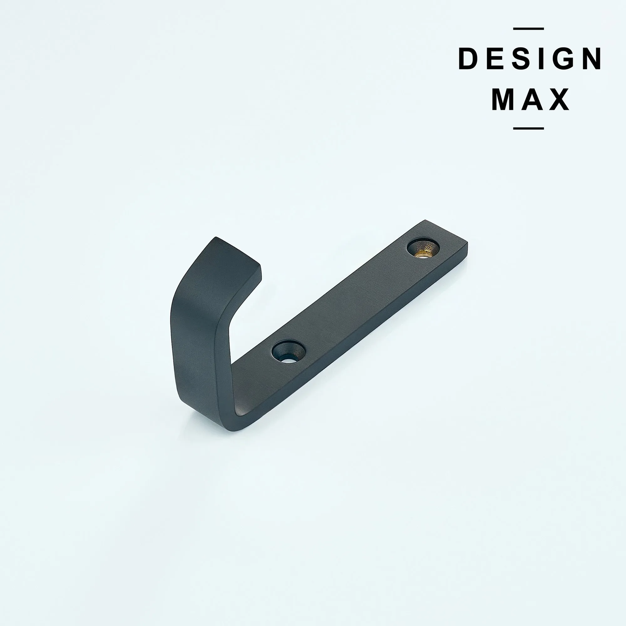 Tilden J Matte Black Mudroom Wall Hook