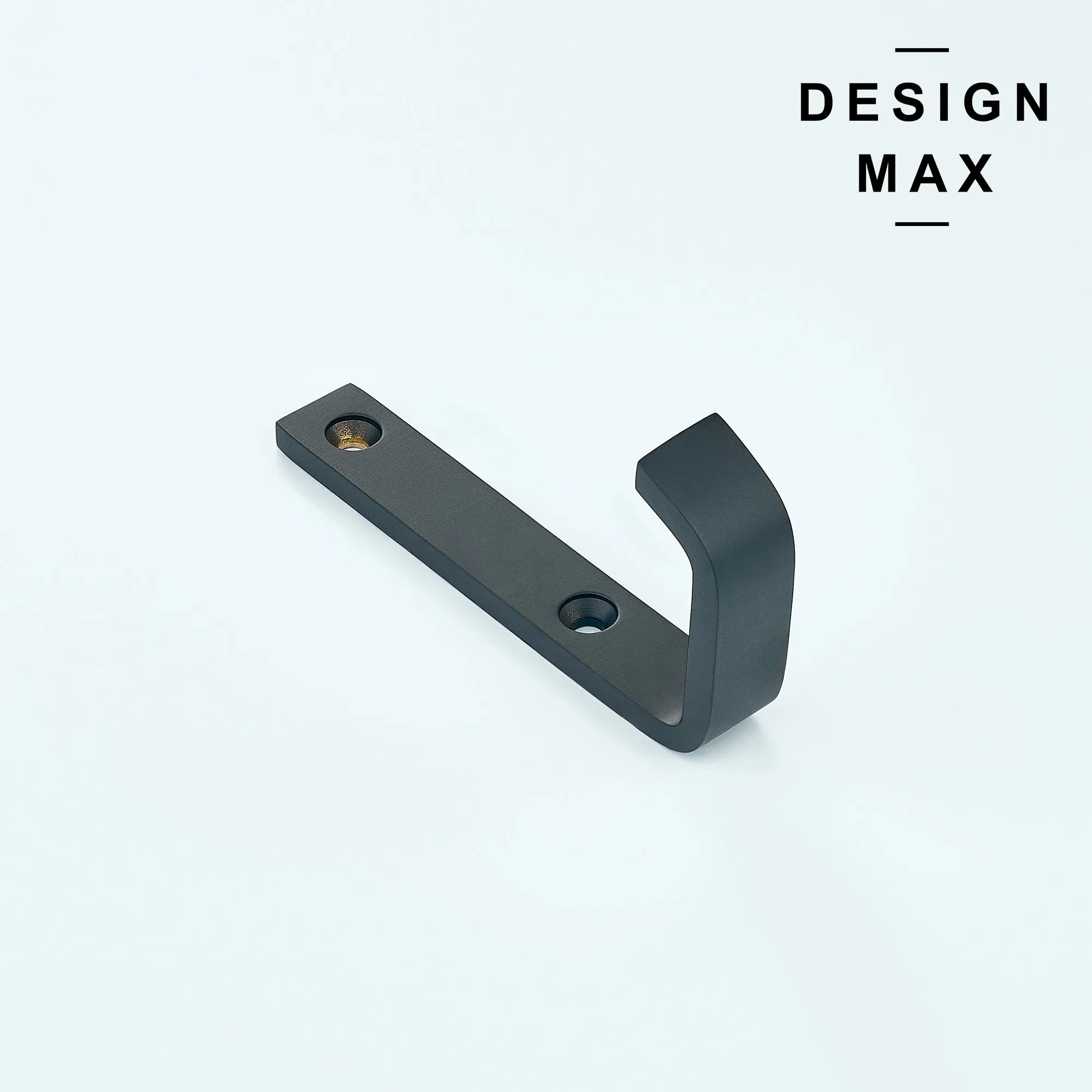 Tilden J Matte Black Mudroom Wall Hook