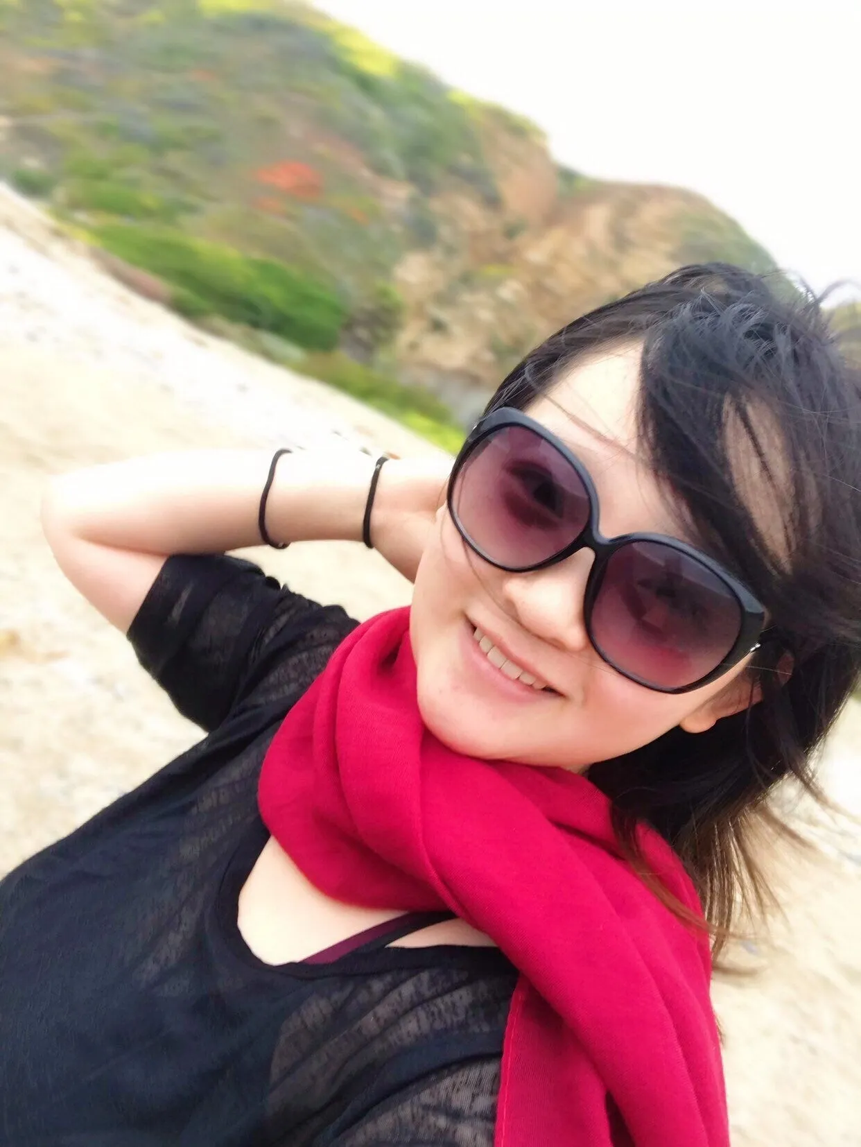 Wine Red Extra Large Cotton Scarf, Oversize Sunscreen Travel Scarf, Lightweight Solid Color Gauze